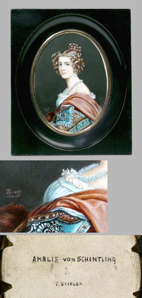 Elfenbein-Miniatur.