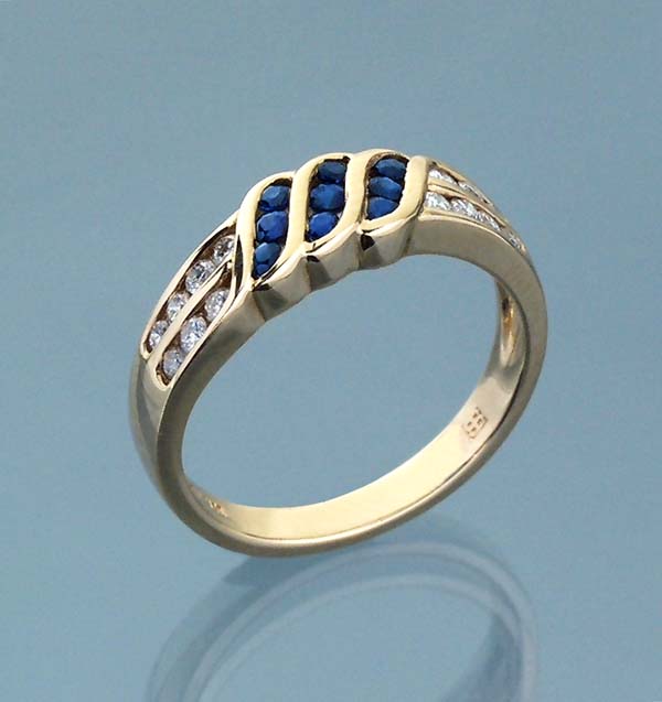 Saphir-Brillant-Ring.