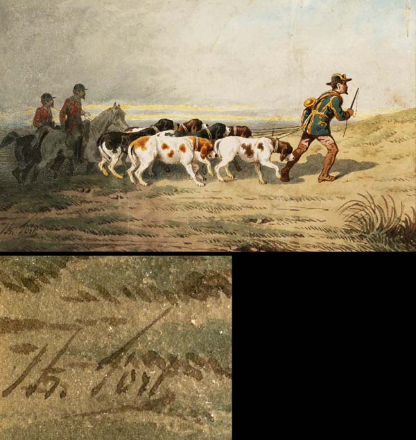 Jagdmaler 2.Hälfte 19.Jahrhundert.