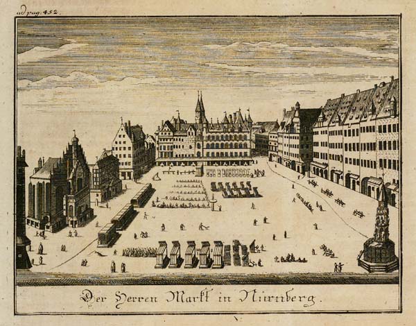 Nürnberg-Kupferstich um 1700.