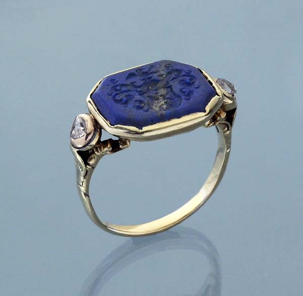 Biedermeier-Diamant-Siegelring.