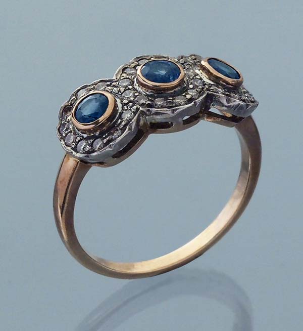 Saphir-Brillant-Ring.