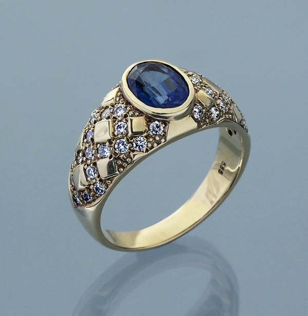Saphir-Brillant-Ring.