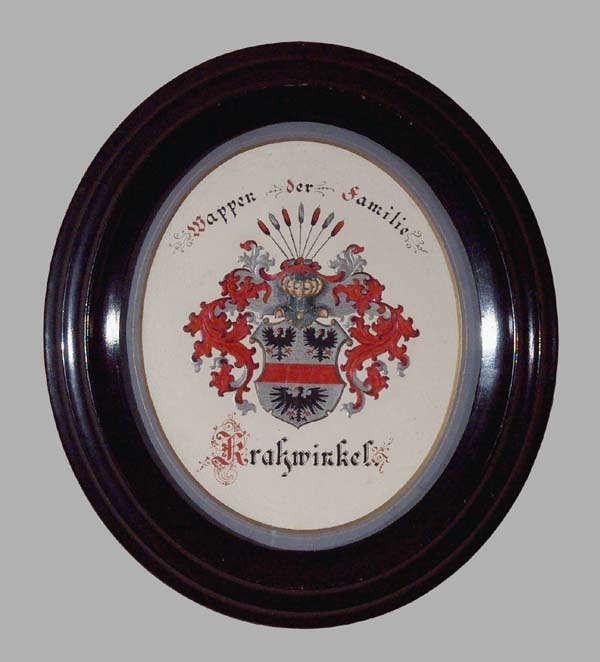Wappen der Familie von Krahwinkel.