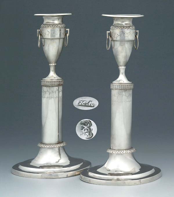 Paar Louis XVI-Kerzenleuchter.