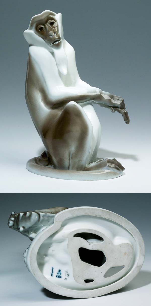 Große Jugendstil-Tierfigur.