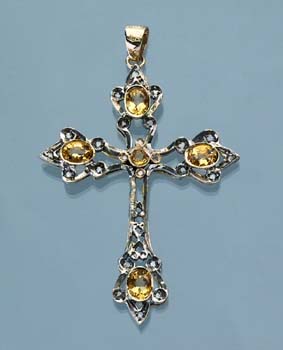 Diamant-Citrin-Kreuz.