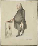 Biedermeier-Karikaturist um 1830.