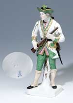 Seltene Jagdfigur.