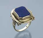 Lapislazuli-Ring.