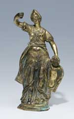 Barock-Bronzerelief.