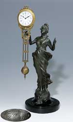 Jugendstil-Figurenuhr.