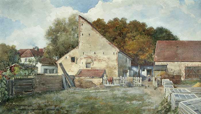 Landschaftszeichner um 1900.