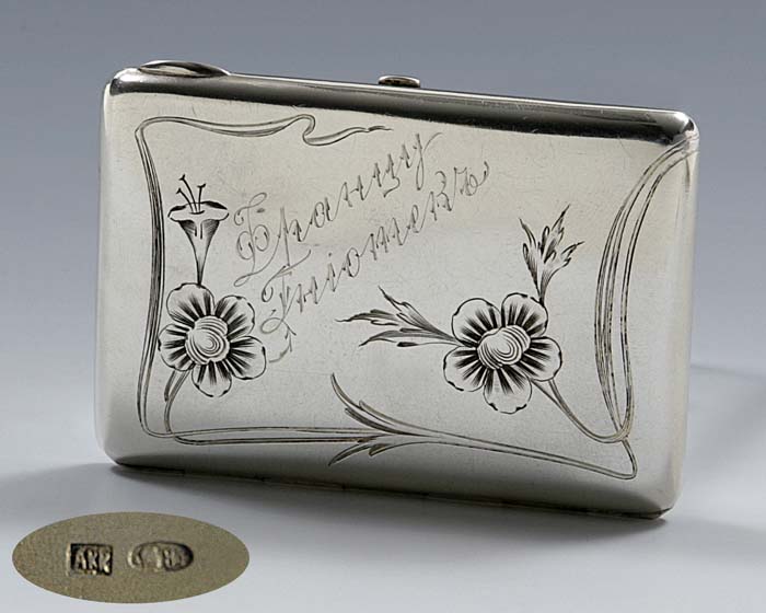 Jugendstil-Etui.