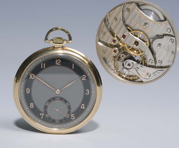 Gold-IWC-Taschenuhr.