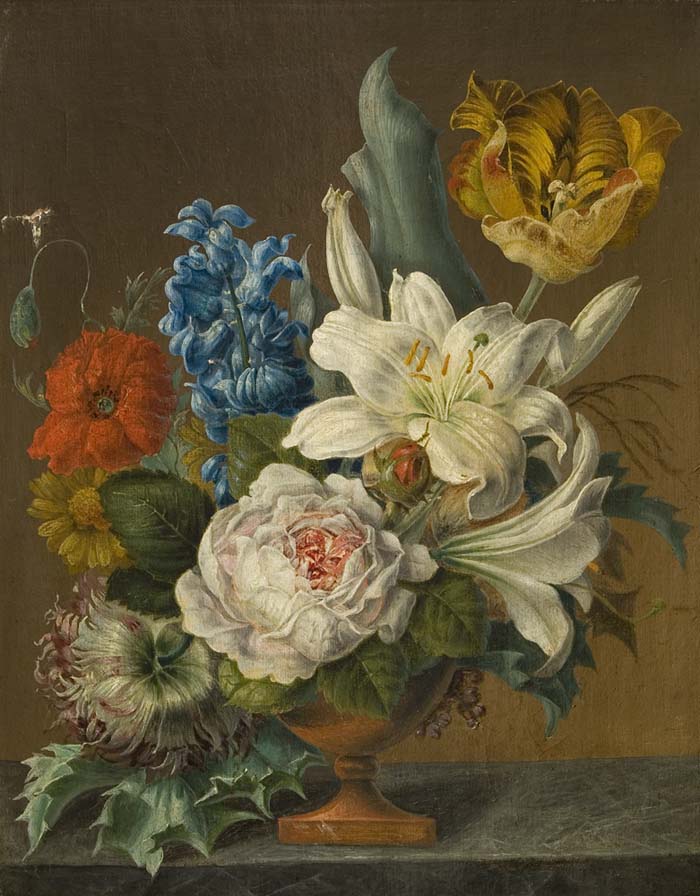 Stillebenmaler Ende 18.Jahrhundert.