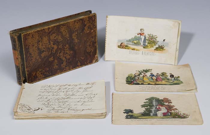 Biedermeier-Poesie-Schatulle.