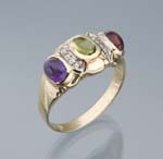 Cabochon-Ring.