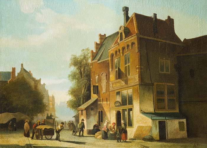 Vedutenmaler Mitte 19.Jahrhundert.