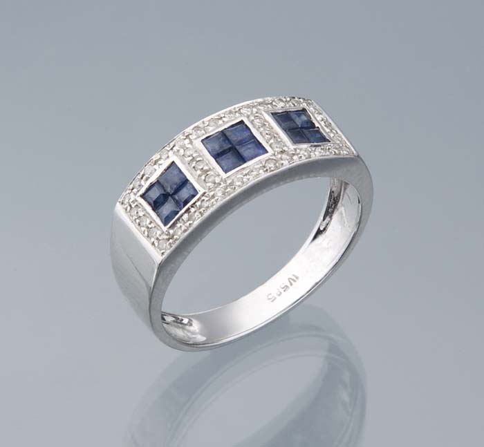 Saphir-Brillant-Ring.