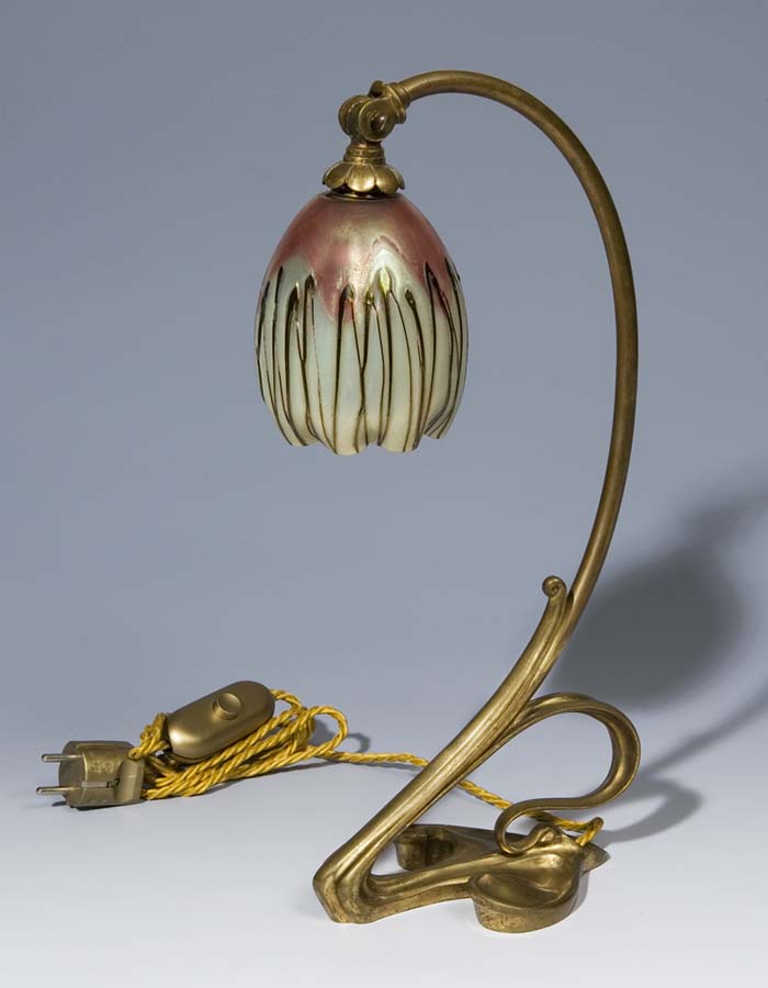 Jugendstil-Tischlampe.