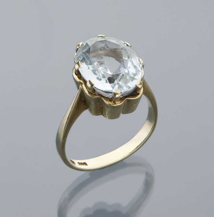 Aquamarin-Ring.