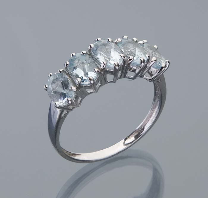 Aquamarin-Ring.