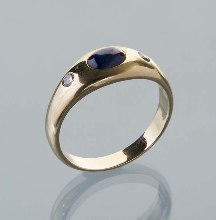 Saphir-Brillant-Ring.