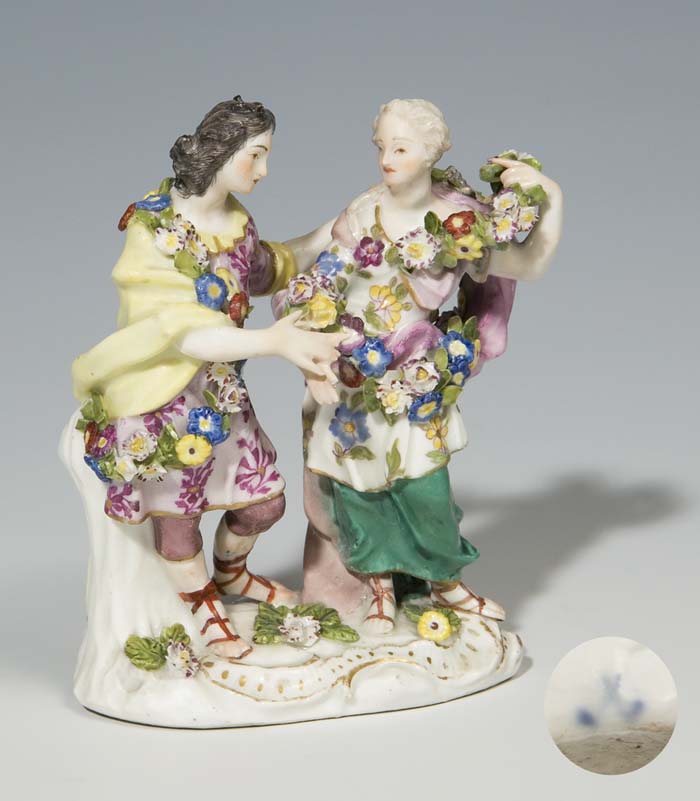 Seltene Kleine Barock-Figurenngruppe.