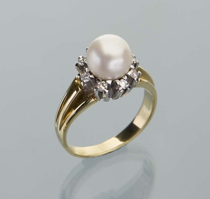 Perlen-Brillant-Ring.