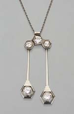 Jugendstil-Brillant-Collier.