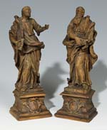 Paar Apostel 18.Jahrhundert.