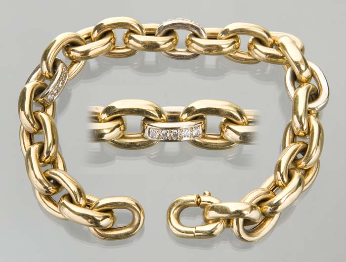 Schweres Gold-Armband.