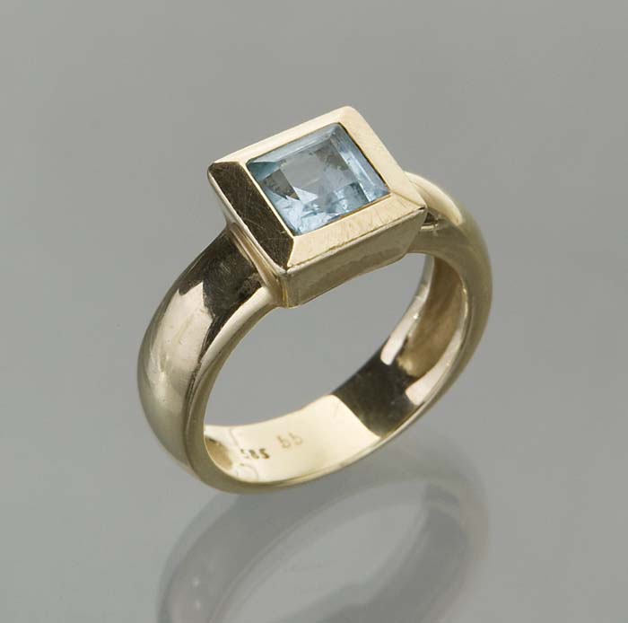 Aquamarin-Ring.