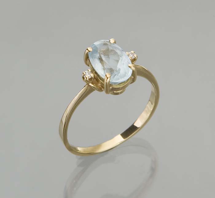 Aquamarin-Ring.