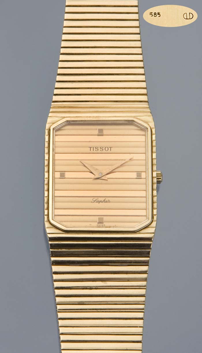 Gold-Armbanduhr.