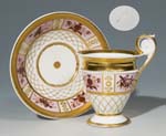 Russische Biedermeier-Tasse, Untertasse