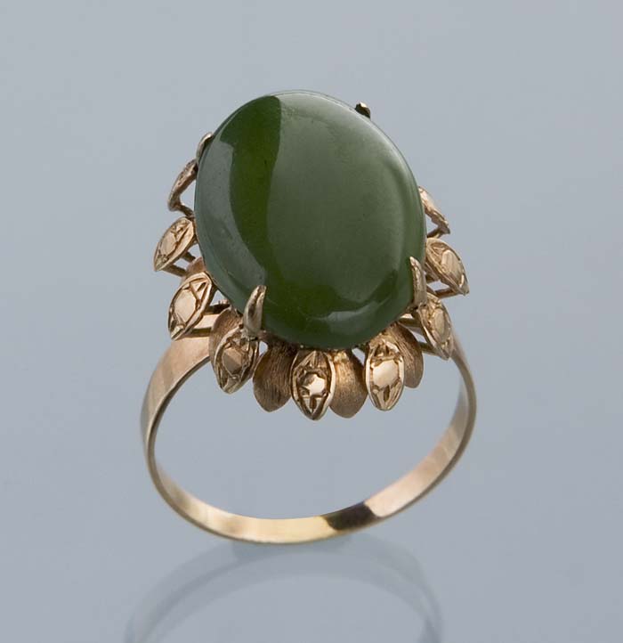 Chrysopras-Ring.