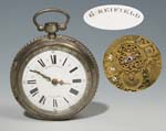 Englische Spindeltaschenuhr.