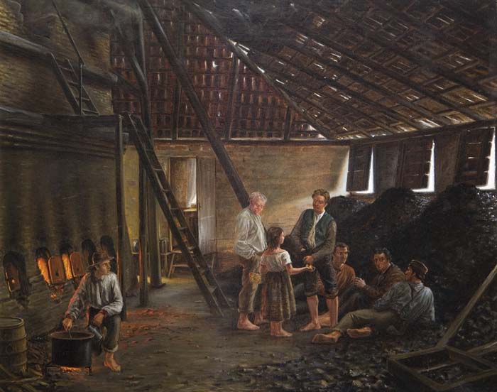 Industriemaler Ende 19.Jahrhundert.