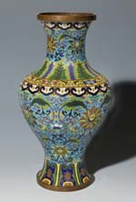 Große Ostasiatica Cloisonné-Vase.