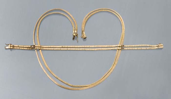 Gold-Collier, Armband.