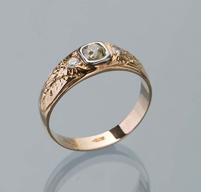 Russischer Diamant-Ring.